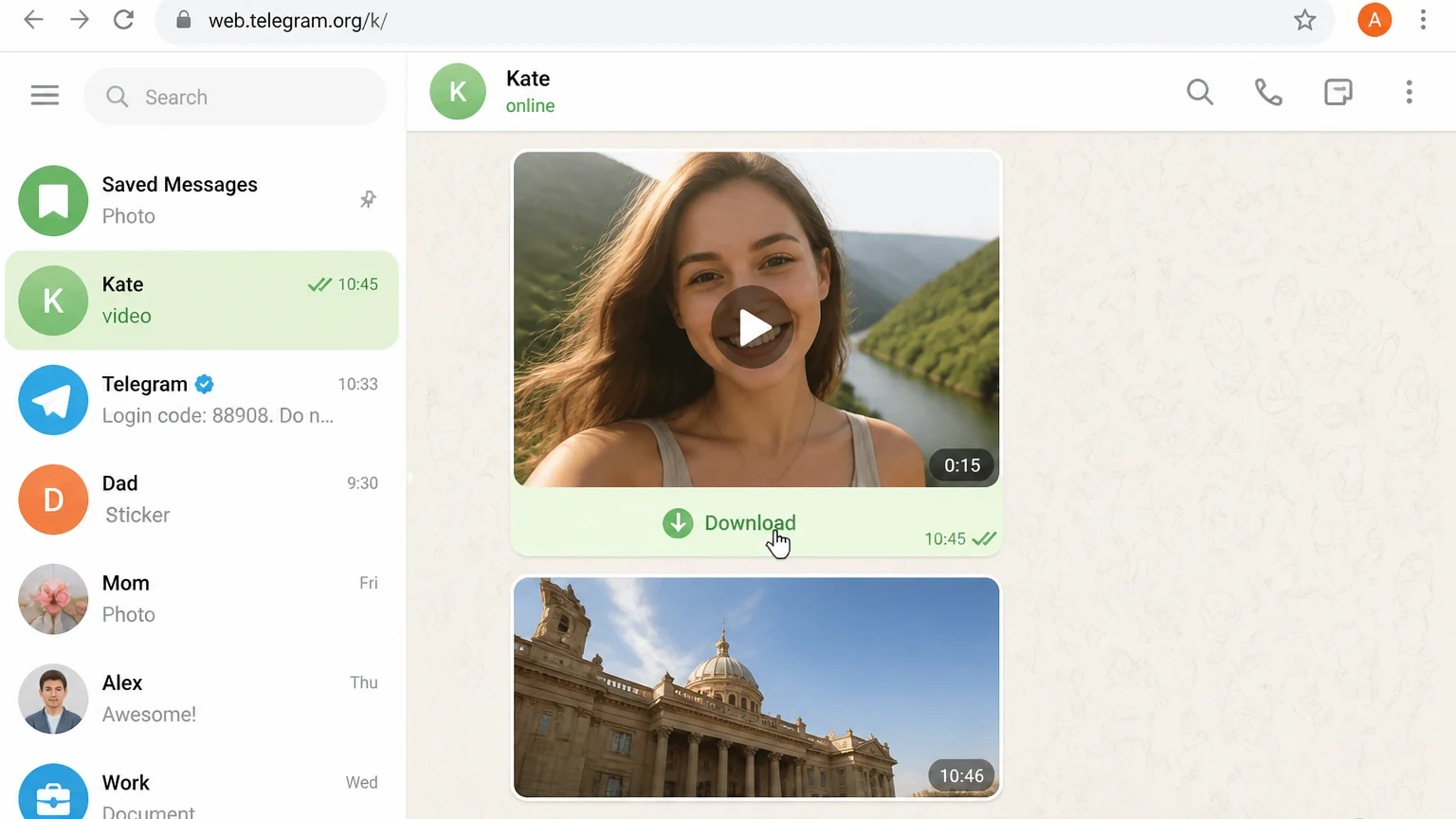 Free Private Telegram Video Saver on Web K